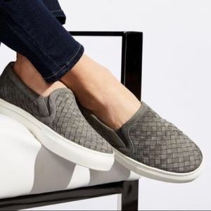 M. Gemi Gray Woven Sneakers